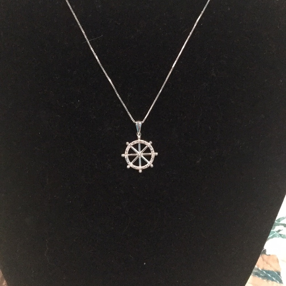 Beautiful nautical wheel. Sterling silver